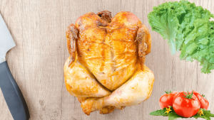 Receta de pollo entero en la freidora de aire