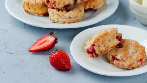 receta bollos crema de fresa en freidora de aire