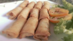 Rollitos de huevo en freidora de aire