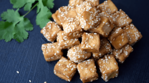 nuggets de tofu freidora de aire