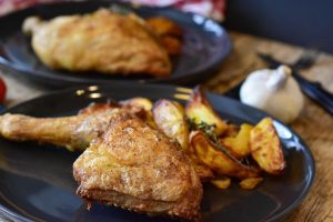 Muslos de Pollo Crujientes en Air Fryer (muy fácil)