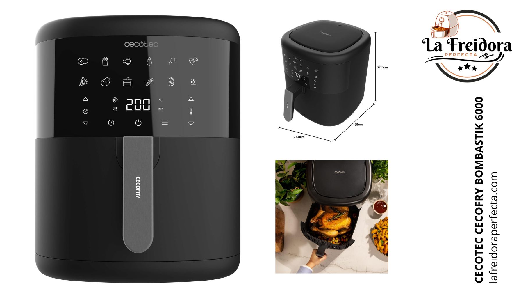 CECOTEC CECOFRY BOMBASTIK 6000 lafreidoraperfecta.com