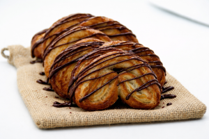 Mini Palmeras de Hojaldre con Chocolate en Freidora de Aire