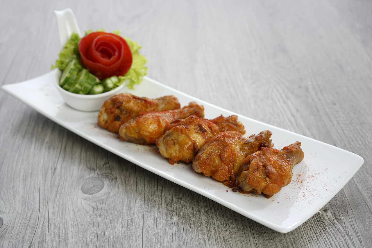 Pollo con sal y pimienta en freidora de aire