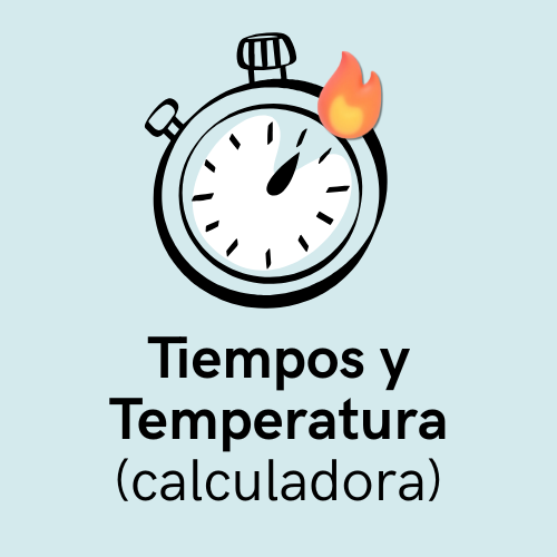 Calculadora de tiempos y temperaturas para freidora de aire